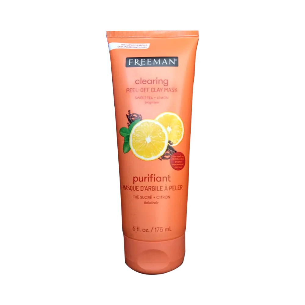 Freeman Clearing Peel Off Clay Facial Mask, Sweet Tea & Lemon Purifiant 175ml