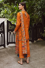 Zellbury  Shirt Shalwar Dupatta - Brown - Viscose Suit - 0738