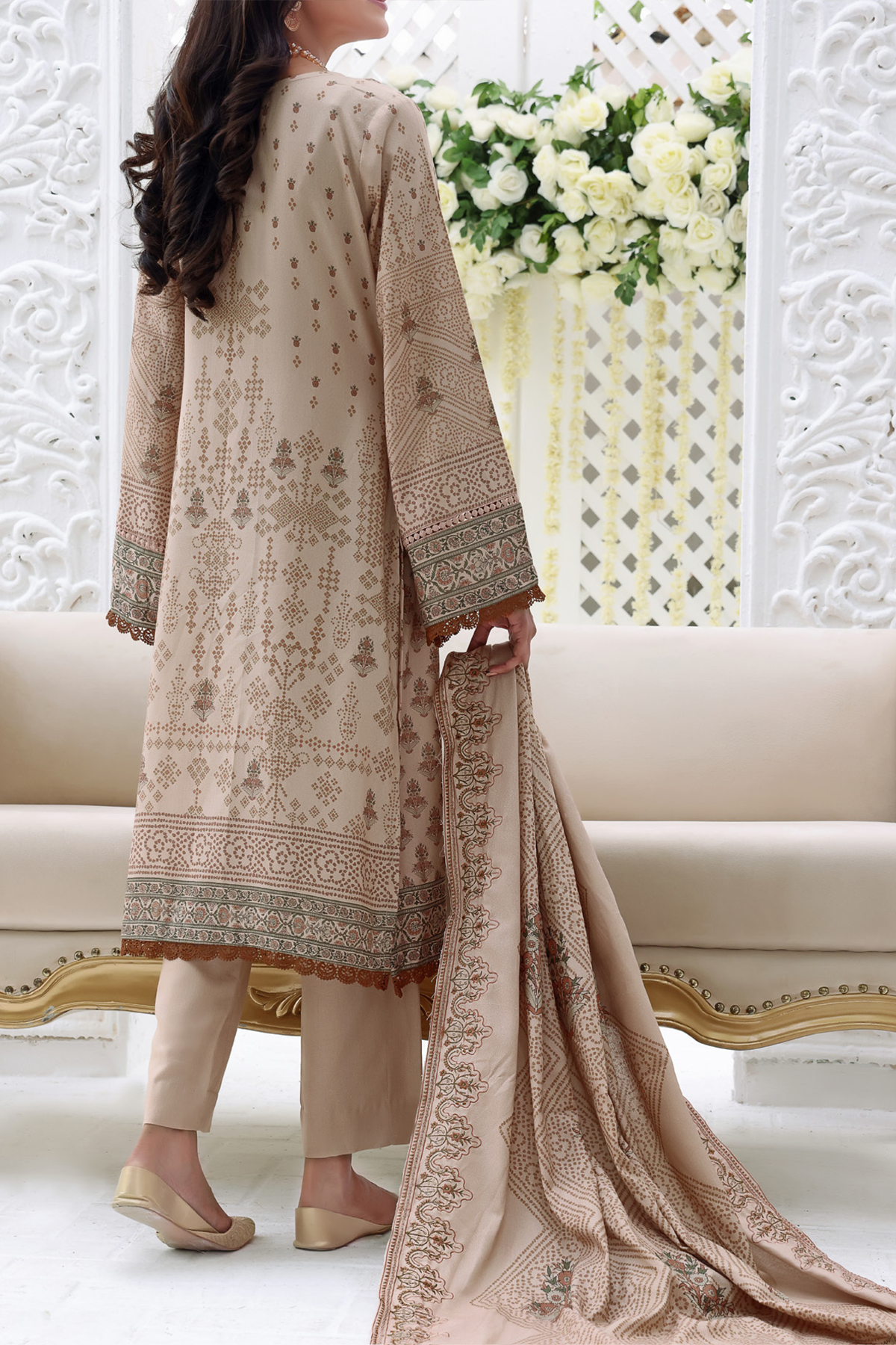 Mariyah Karandi By VS Textile-3 pc  unstitch suit