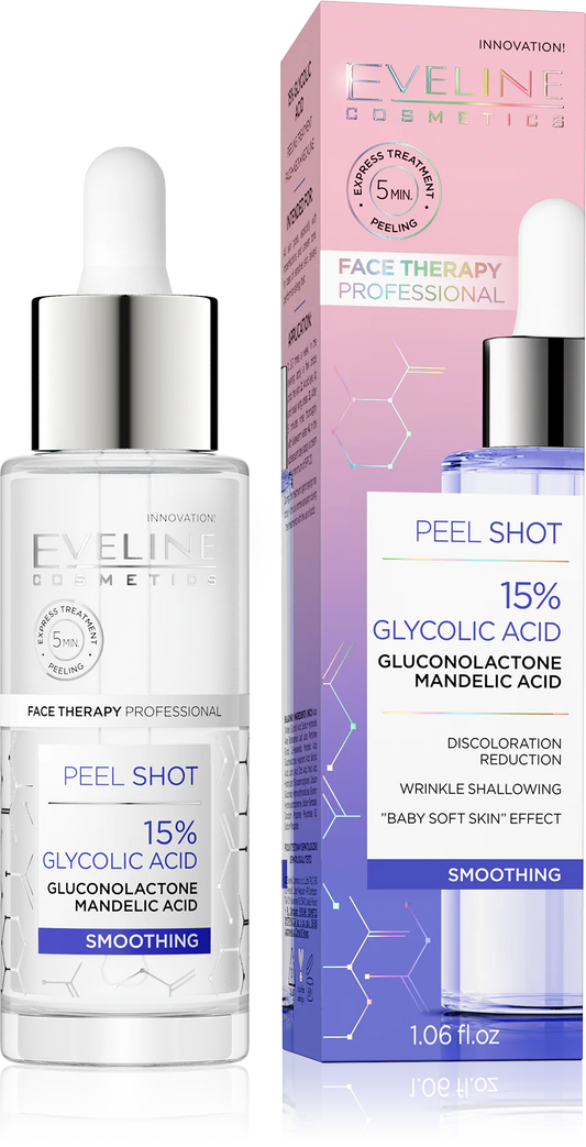 Eveline Peel Shot 15% Gycolic Acid Smoothing - 30ml