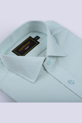 Sea Green Plain Dress Shirt