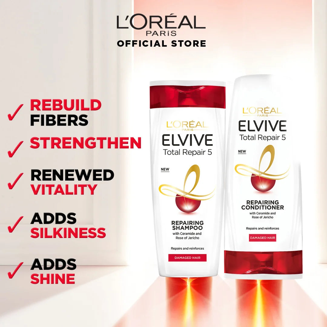Loreal Paris - Total Repair 5 Repairing Shampoo For Damaged Hair - 400ml
