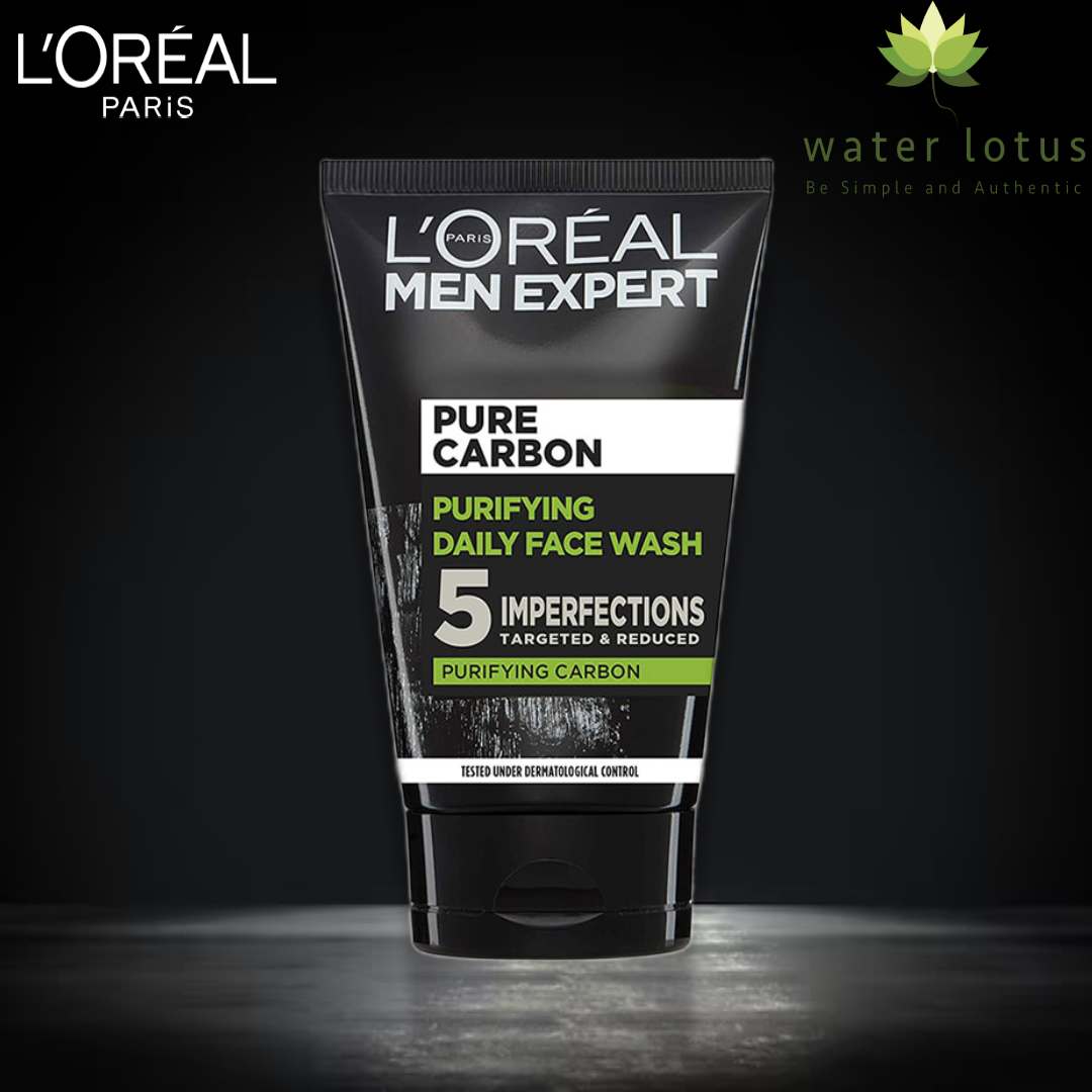 L'Oreal Paris Men Expert Pure Carbon  Purifying Daily Face Wash 5 Actions , 100ml