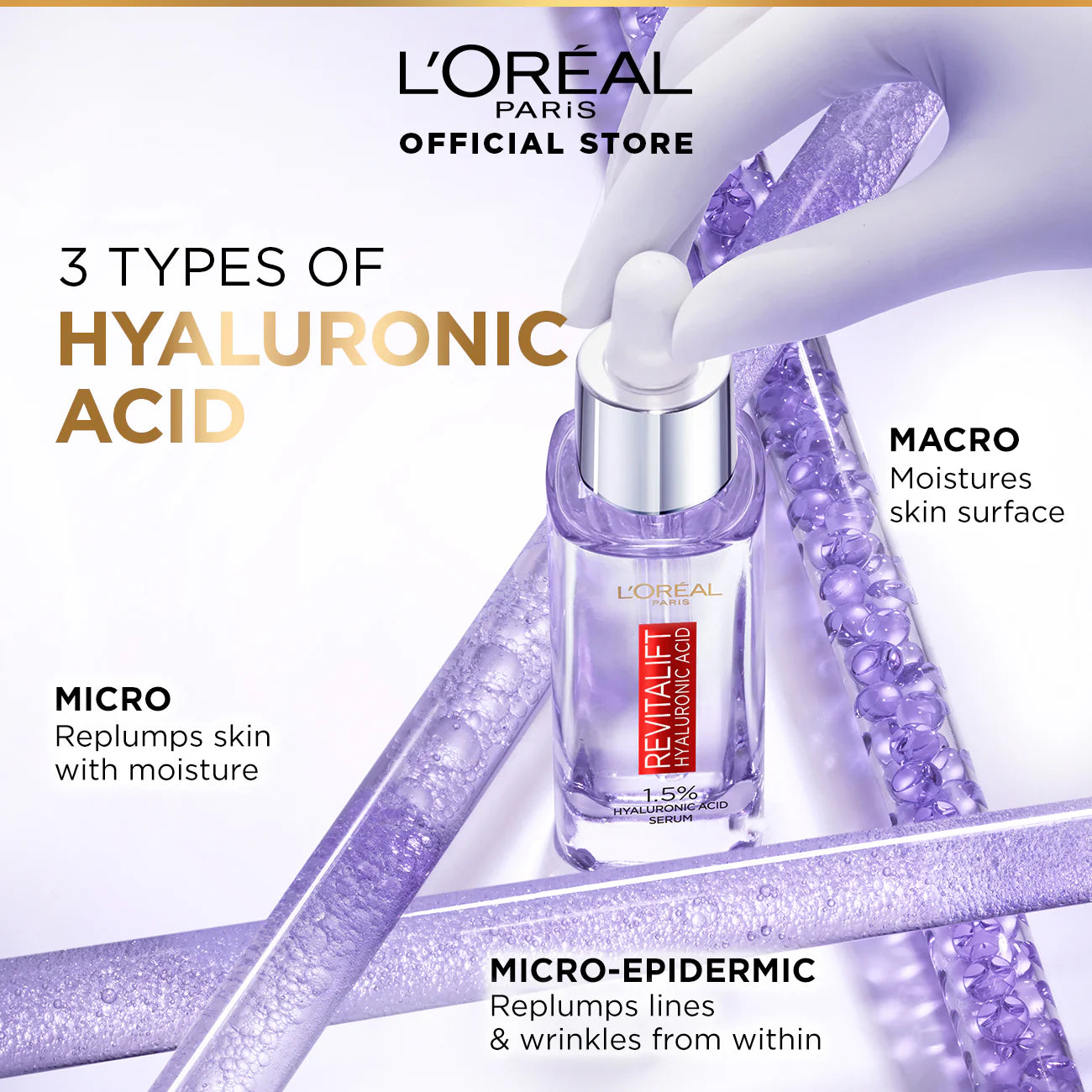 Loreal Paris - Innovation Revitalift Hyaluronic Acid 1.5% Hyaluron Serum - 30ml