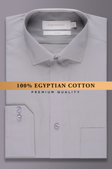 Light Grey Plain  Formal Shirt ( Elite Edition)