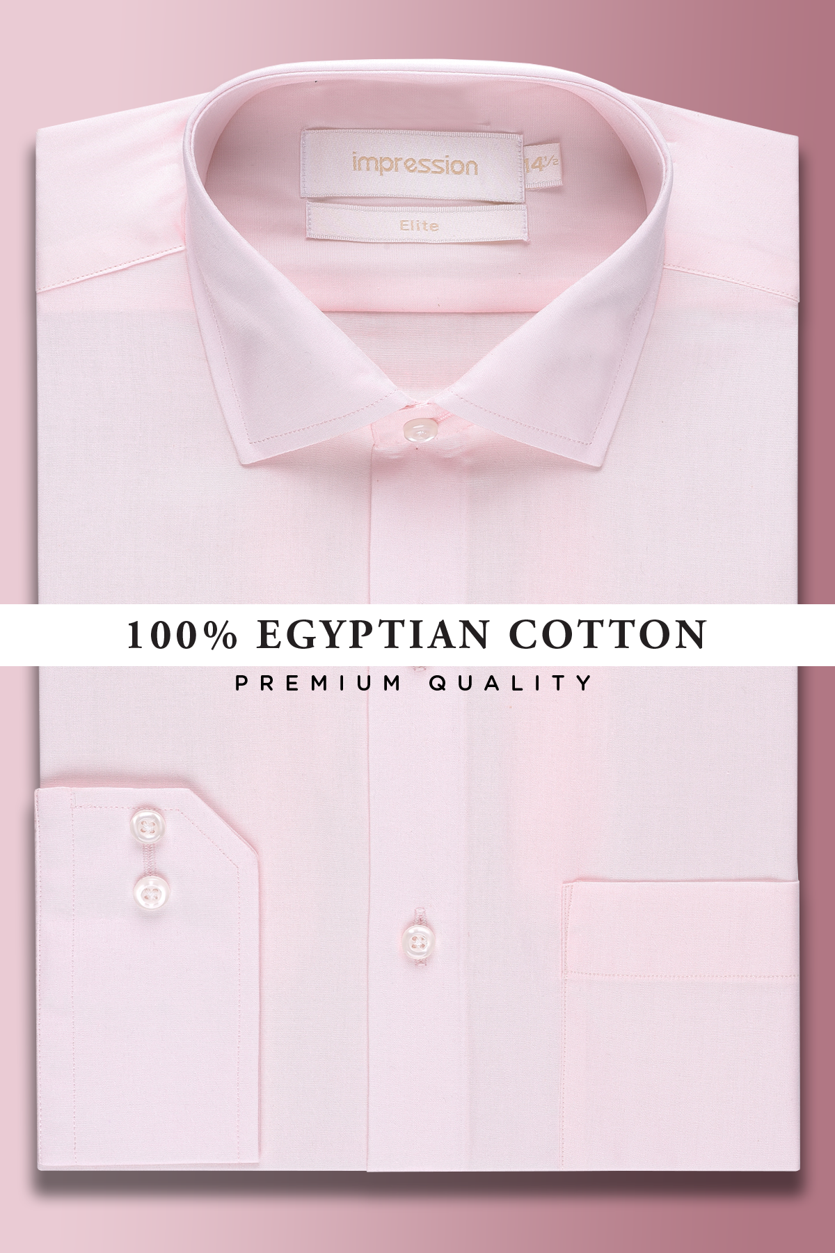 Light Pink Plain Formal Shirt ( Elite Edition)
