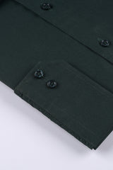 Dark Green Plain  Formal Shirt ( Elite Edition)