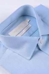 Sky Blue Self Textured Formal Shirt ( Elite Edition)