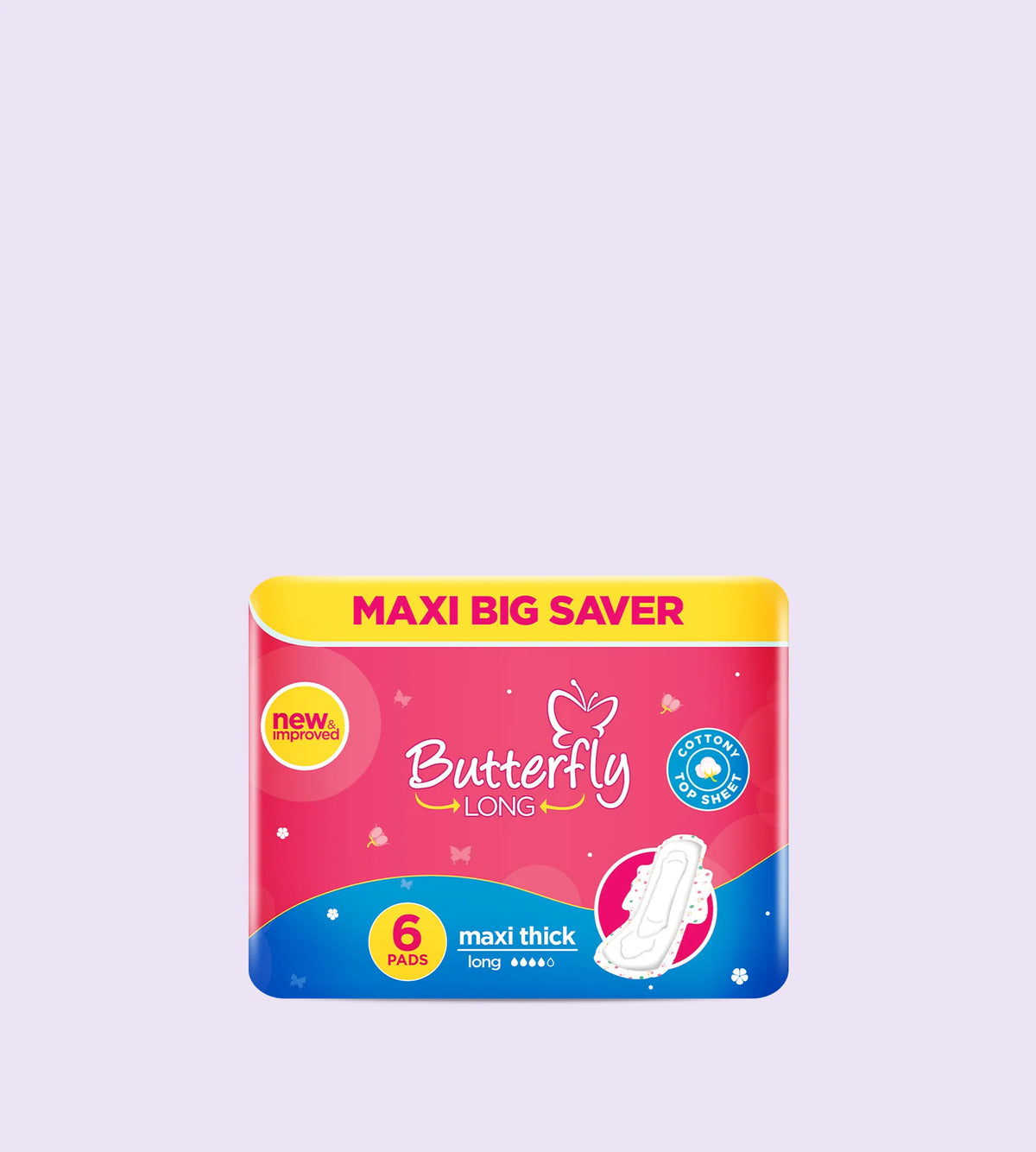 Butterfly Long Maxi Big Saver Sanitary Pads Long 6 Pads