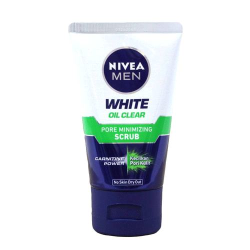 Nivea Men White Oil Clear Scrub, 100ml