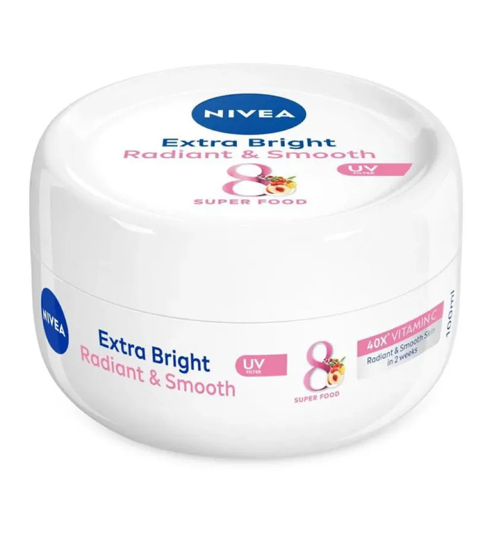 Nivea Extra Bright Radiant & Smooth Cream UV Filter Super Food Cream 100 ml