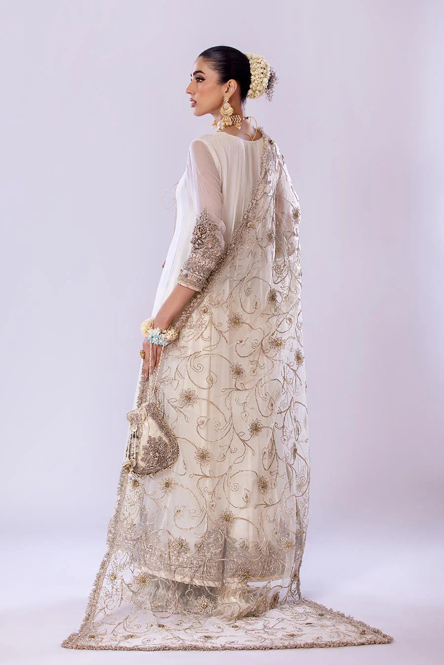 Khuda Baksh - P-256 Ready To Wear - OFF WHITE