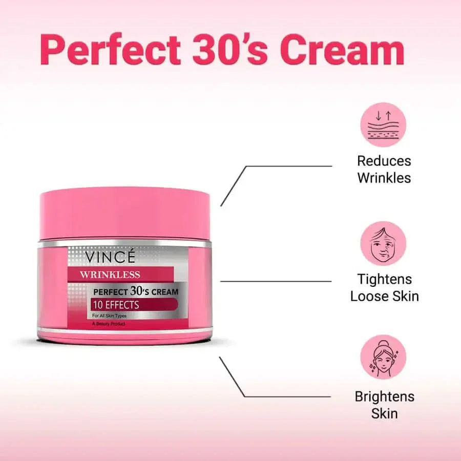 Vince - Perfect Wrinkless 30’s Cream with 10 Effects 50ml