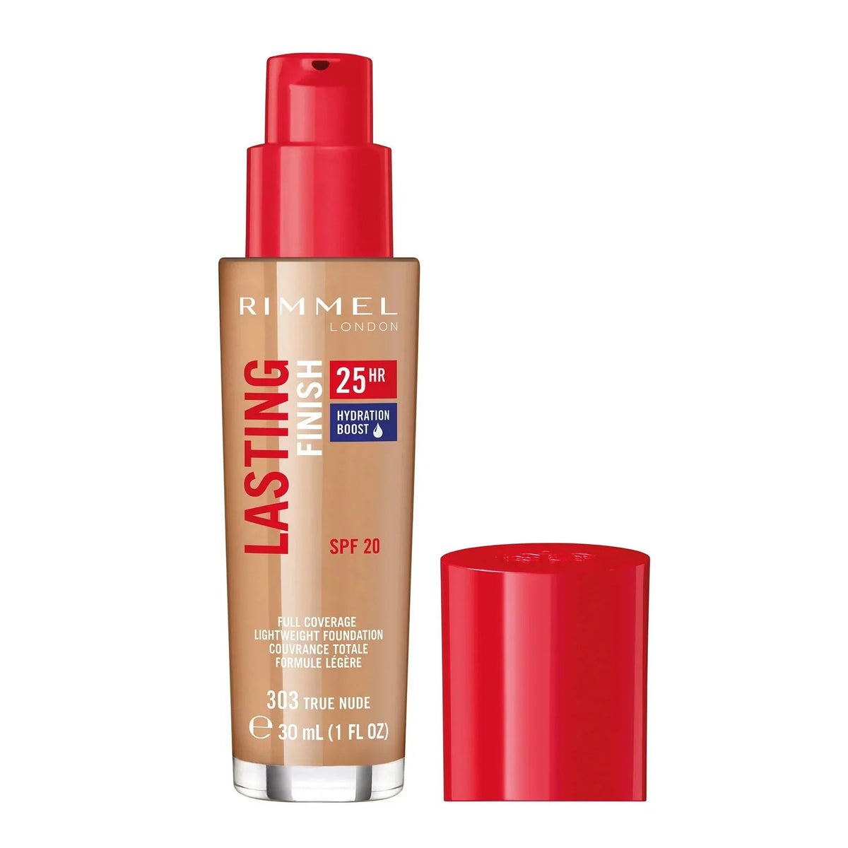 Rimmel London - Lasting Finish 25hr Foundation With Hydration Boost 303 True Nude