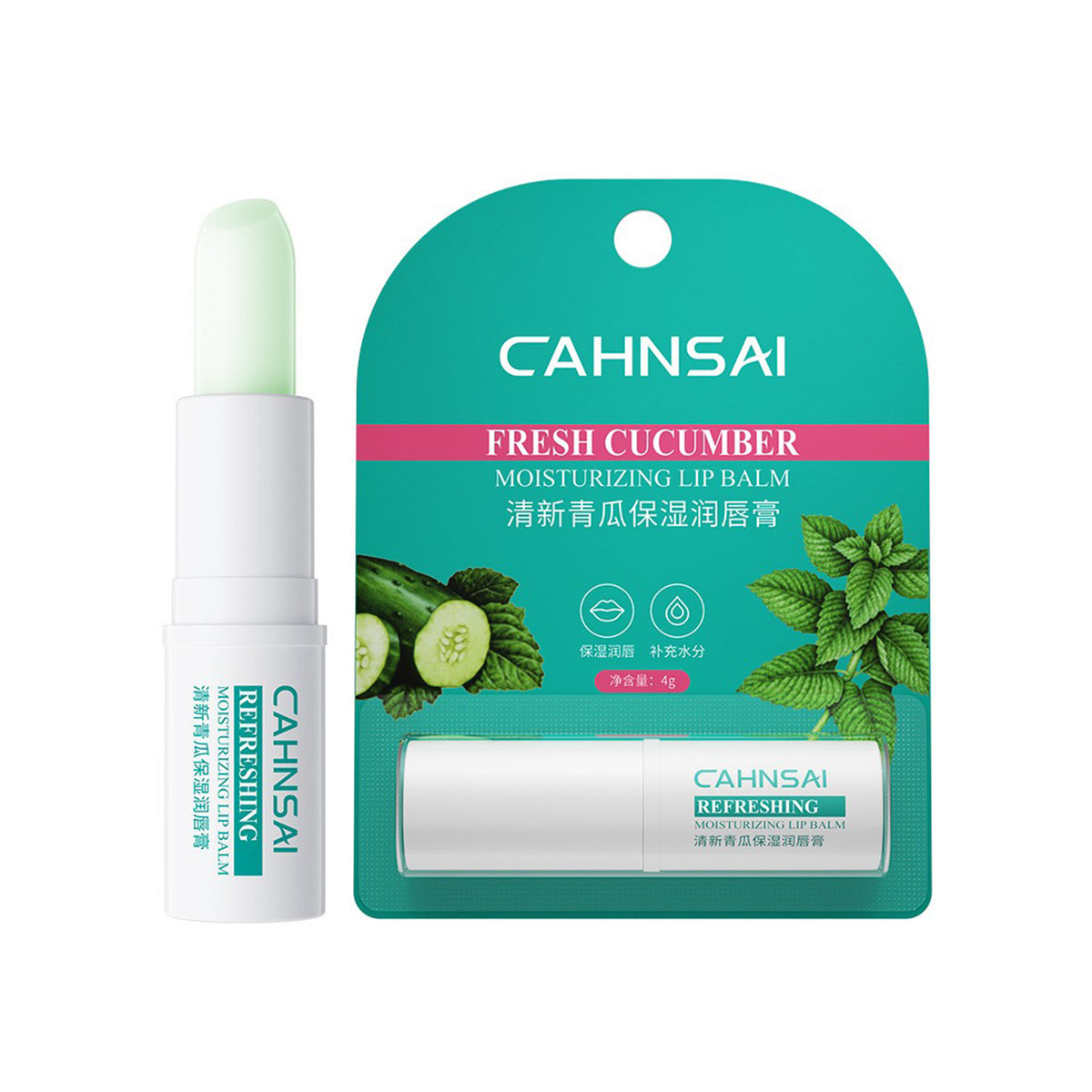 CAHNSAI - Fresh Cucumber Fresh Moisturizing Lip Balm