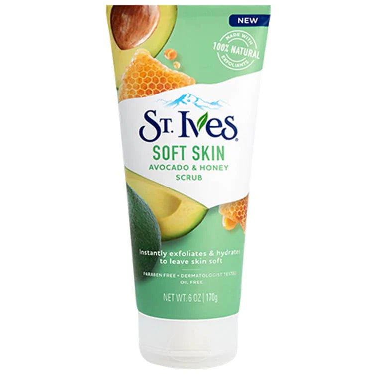 St. Ives Soft Skin Avocado & Honey Face Scrub 170g