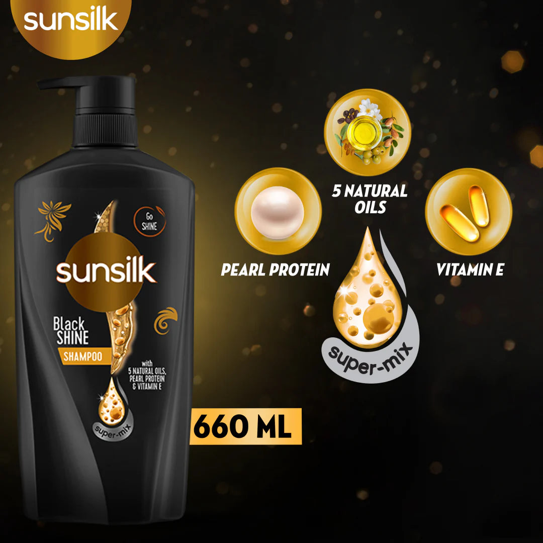 Sunsilk - Black Shine Shampoo - 660ML