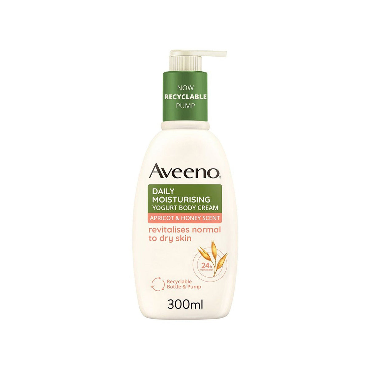 Aveeno® - Daily Moisturizing Yogurt Body Cream with Apricot & Honey for Normal to Dry Skin - 300ml