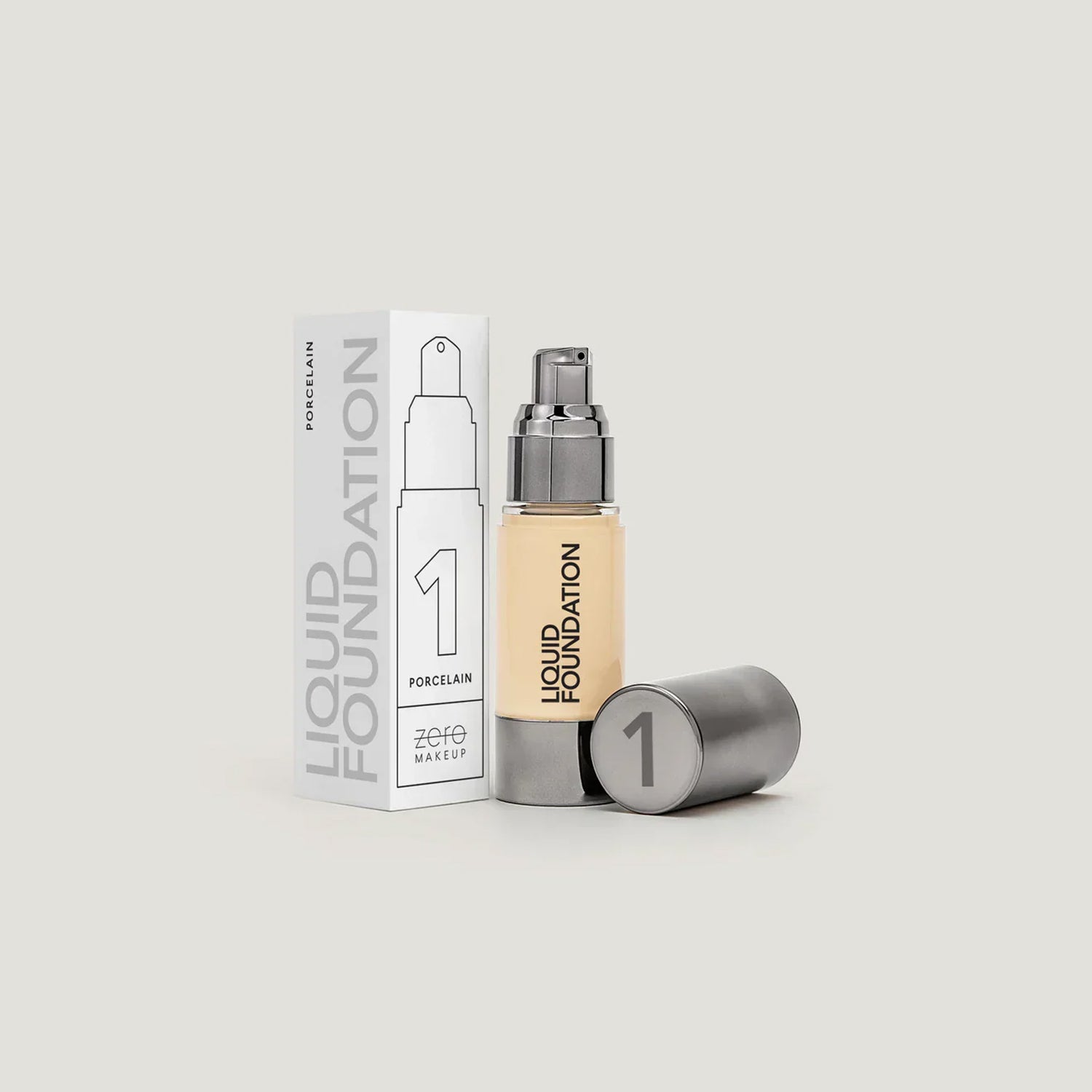 Zero Foundation Zero Makeup - Liquid Foundation PORCELIAN 1 – Final Choice