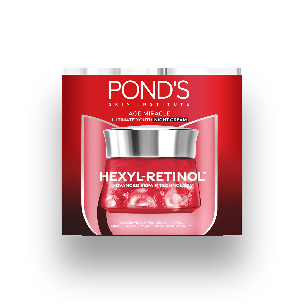 Ponds - Age Miracle Night Cream with Retinol-C Complex - Anti-Aging & Wrinkle Reduction - 45g
