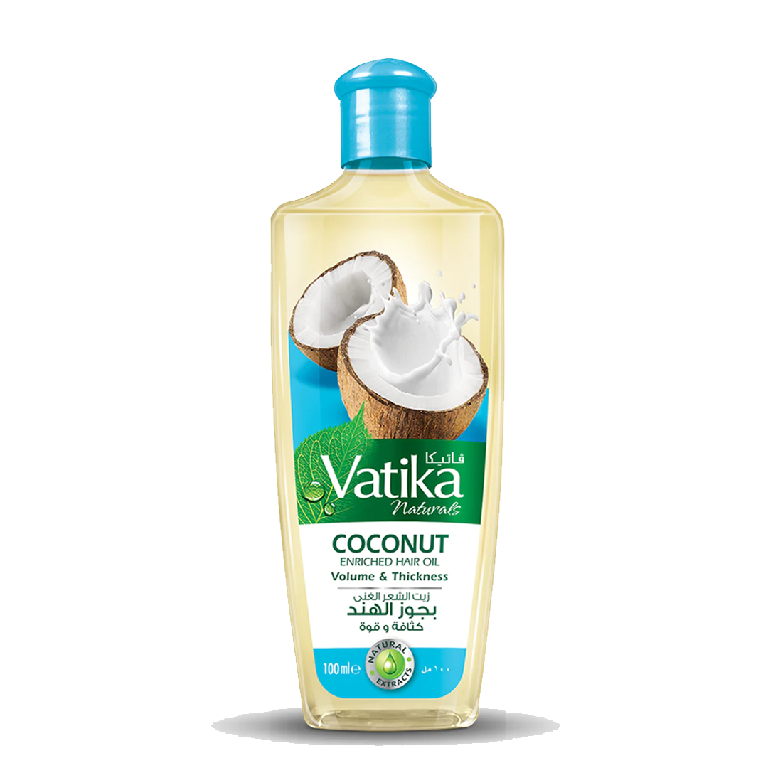 Vatika Naturals Coconut Enriched Volume & Thickness Hair Oil, 100ml