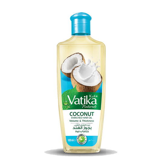 Vatika Naturals Coconut Enriched Volume & Thickness Hair Oil, 100ml