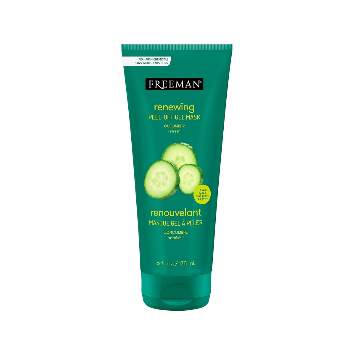 Freeman - Cucumber Peel-Off Gel Mask - Soothing & Revitalizing for Glowing Skin - 175ml