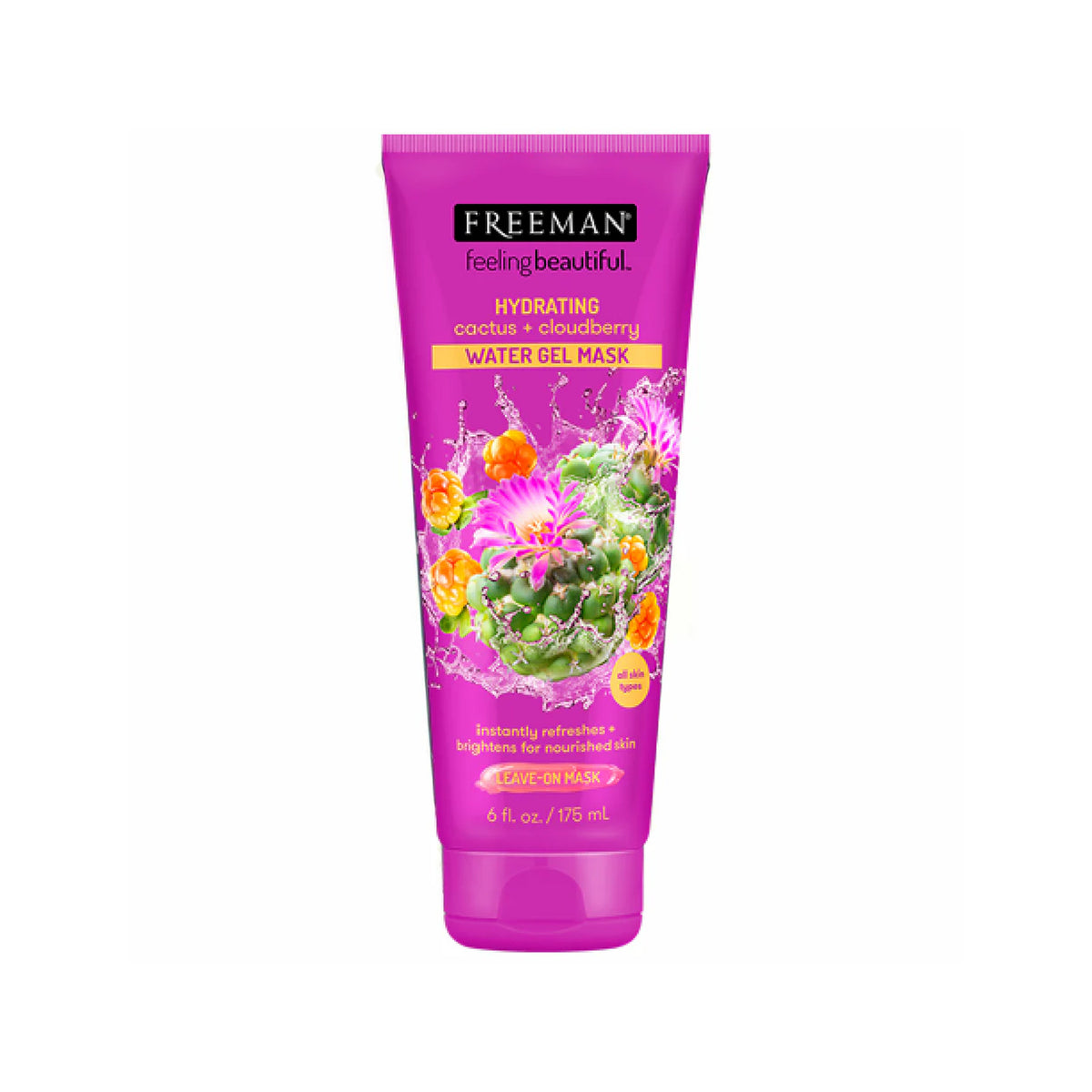 Freeman - Cactus + Cloudberry Water Gel Mask - Hydrating & Soothing for Fresh Skin - 175ml