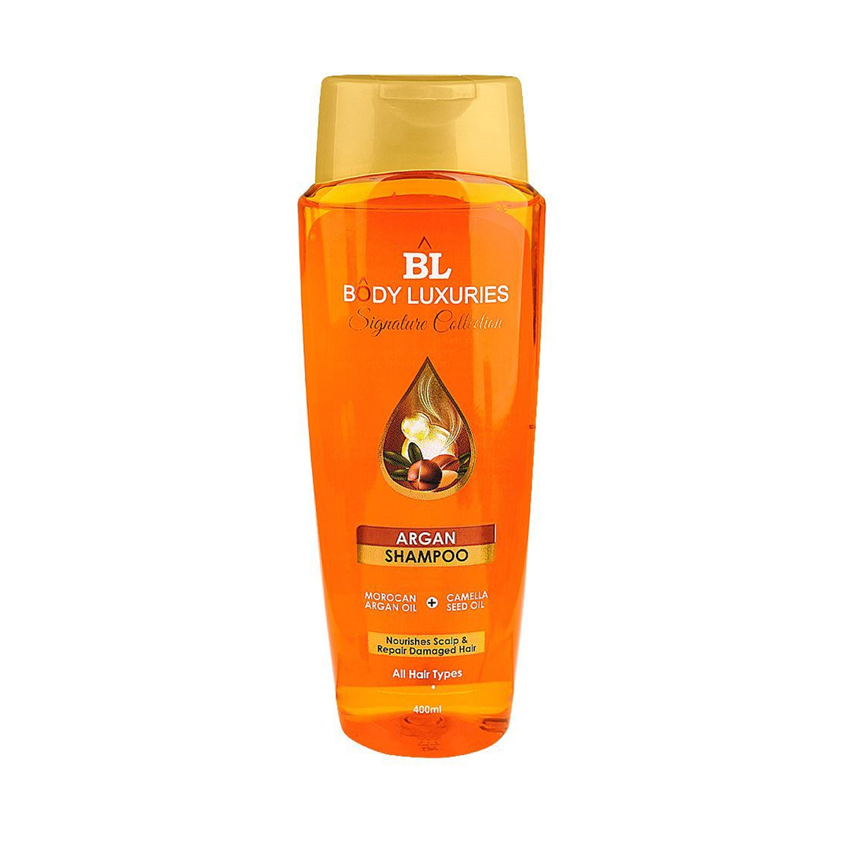 Body Luxuries - Signature Collection Argan Shampoo, For All Hair Types - 400ml