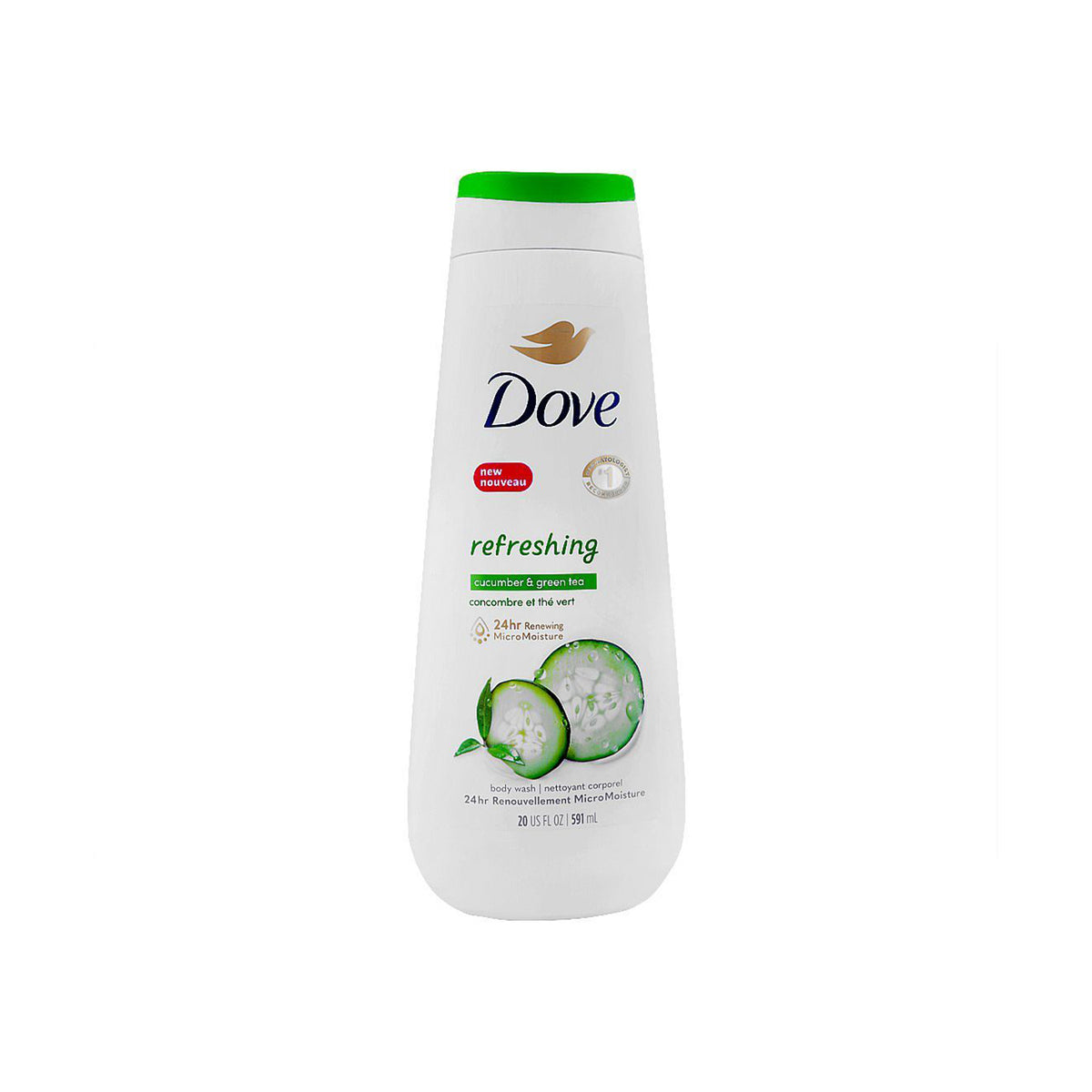 Dove - Refreshing Body Wash Cucumber & Green Tea 24h Moisture - 591ML