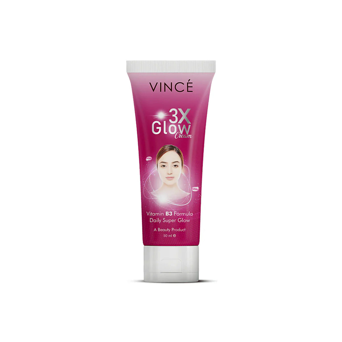 Vince - 3X Glow + Vitamin B3 Fairness Cream - 50ml