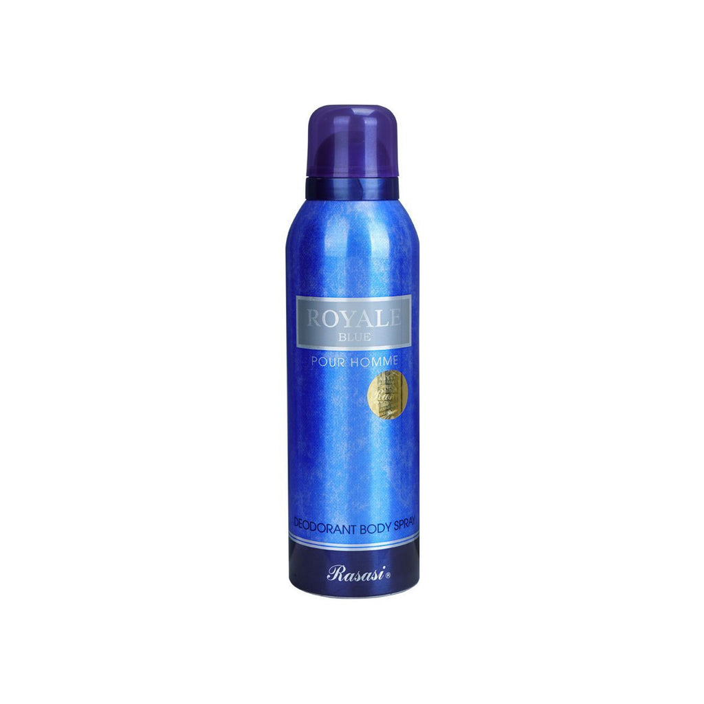 Rasasi Royale Blue Pour Homme Deodorant Spray – Fresh Long-Lasting  Men’s Fragrance – 200ml