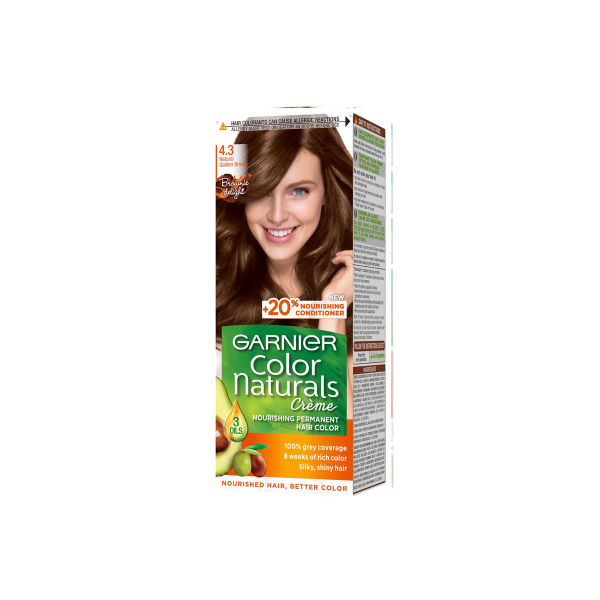 Garnier - Color Naturals Creme - 4.3 Natural Golden Brown