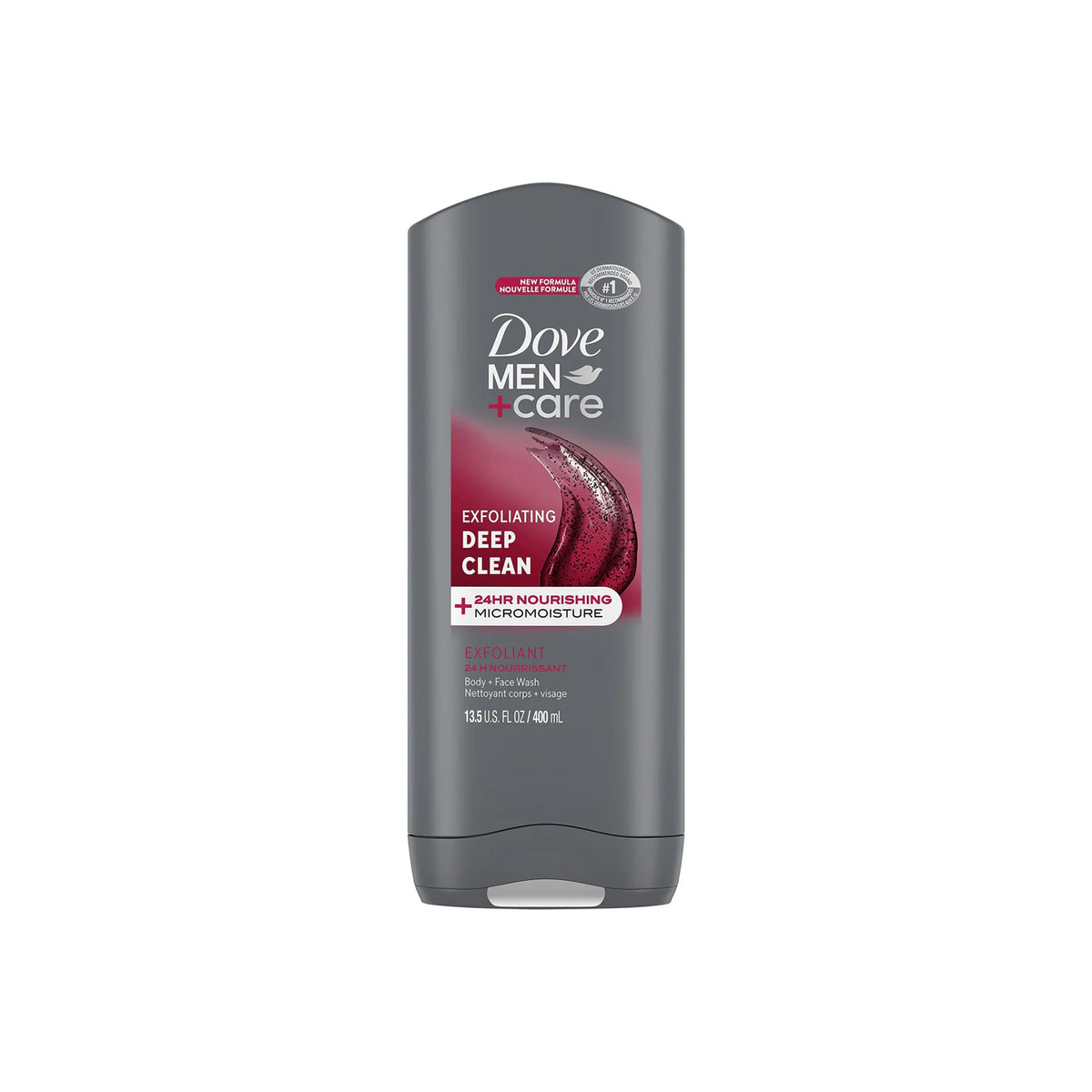 Dove Men+ Care Exfoliating Deep Clean Body Wash - 400ml