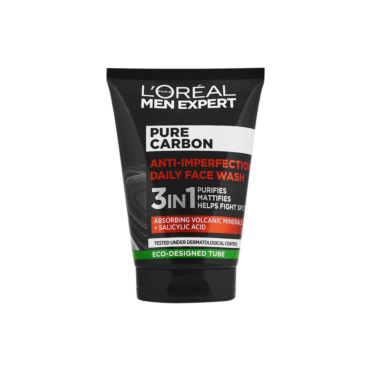 Loreal Paris - Expert Pure Carbon Anti-Imperfection 3in1 Daily Face Wash - 100ml