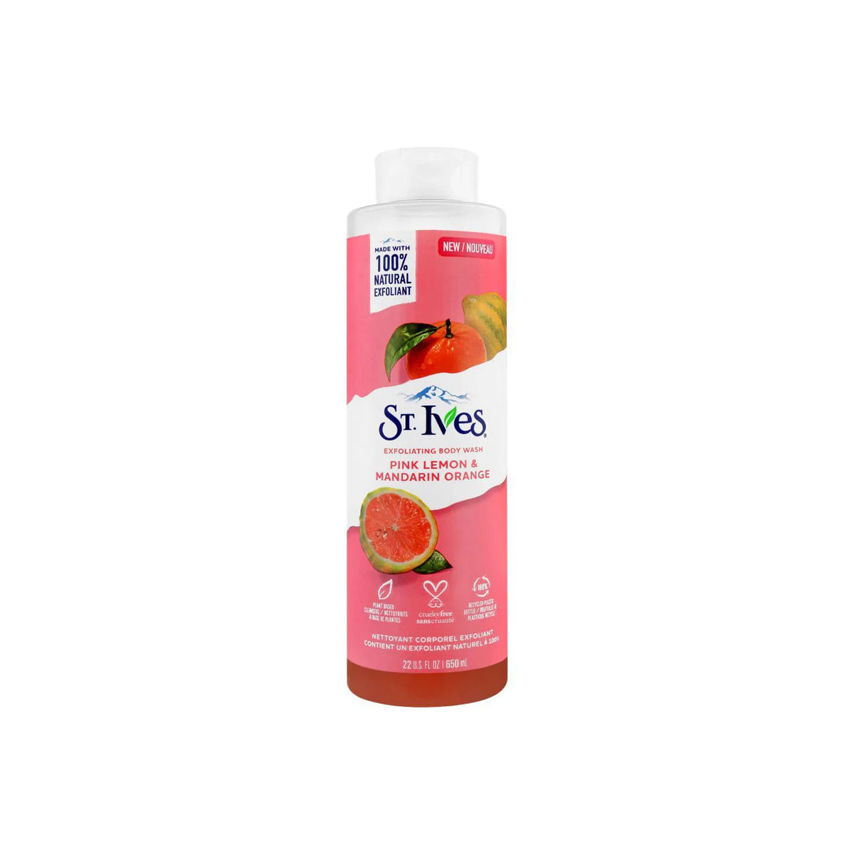 St.Ives Pink Lemon & Mandarin Orange Exfoliating Body Wash 473 ml