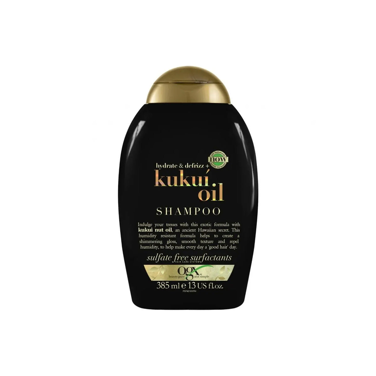 Ogx - Hydrate & Defrizz + Kukui Oil Shampoo - 385ml