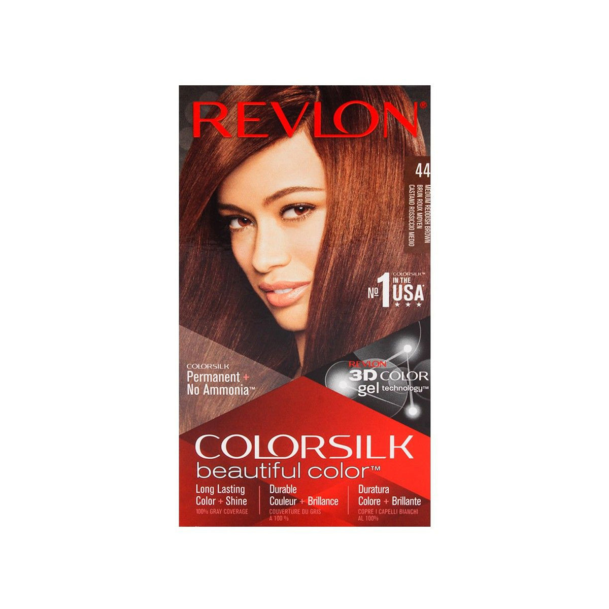 Revlon - Colorsilk Medium Reddish Brown Hair Color - 44