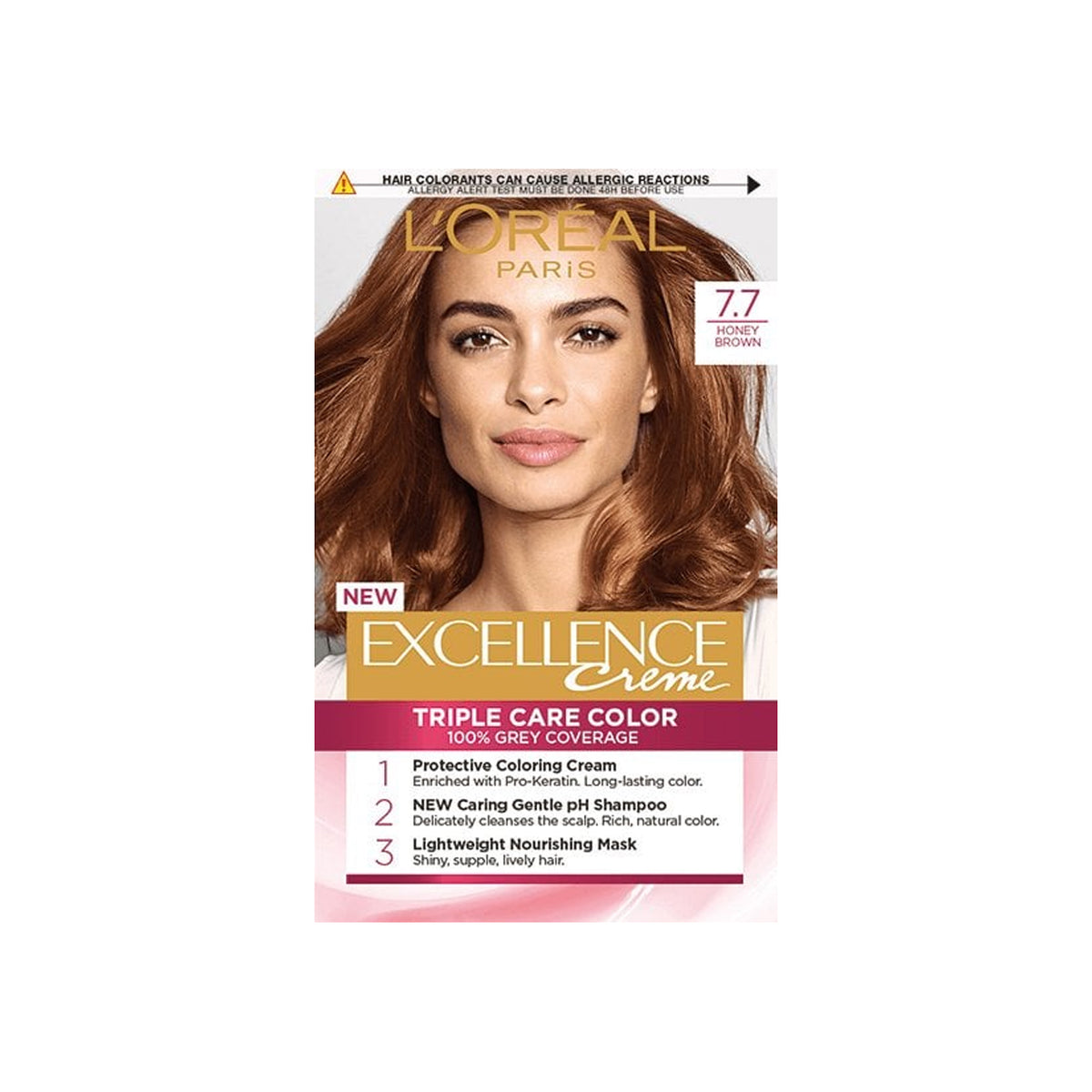 Loreal Paris - Excellence Crème Hair Color - 7.7 Honey Brown