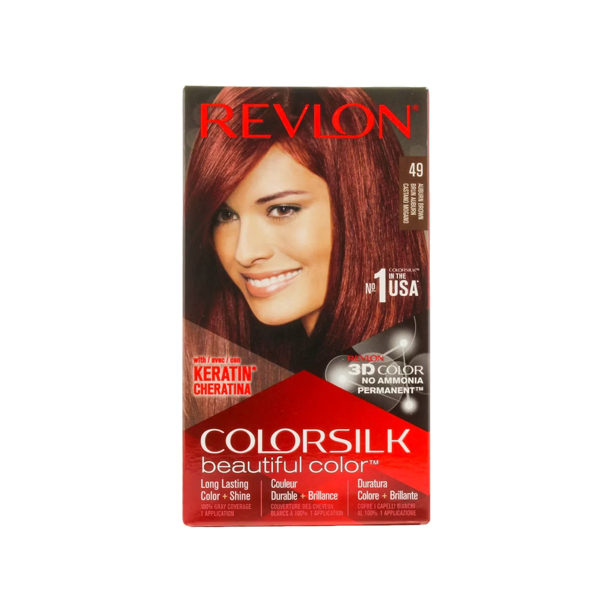 Revlon - Colorsilk Auburn Brown Hair Color - 49