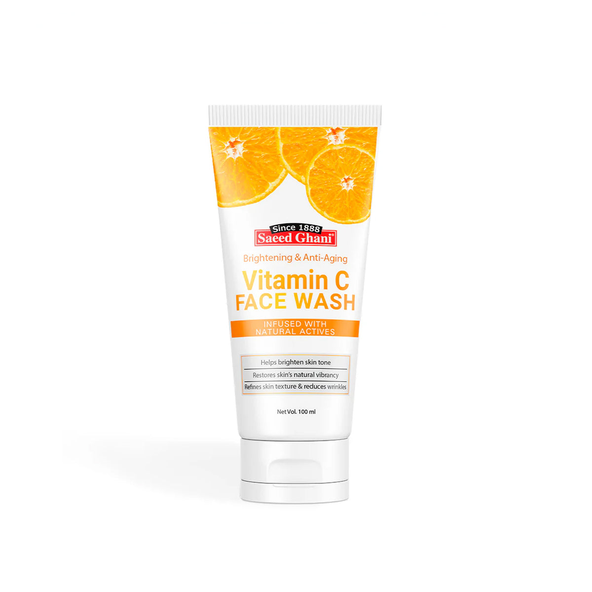 Saeed Ghani - Vitamin C Brightening & Anti Aging Face Wash - 100ML