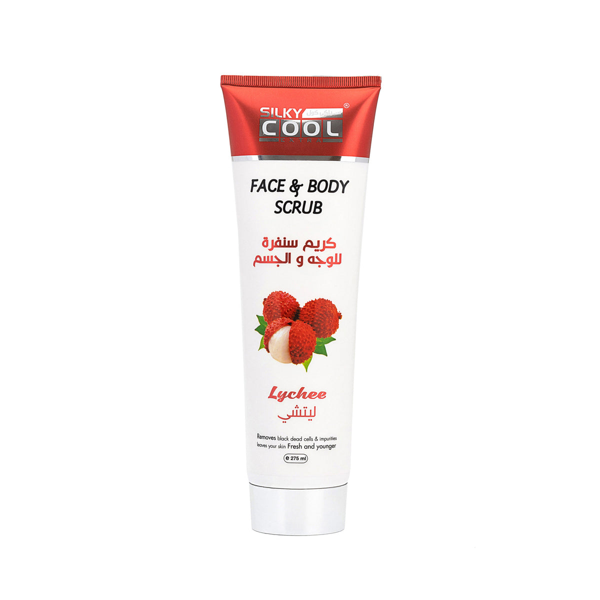 Silky Cool - Face Body Scrub Lychee - 275ml