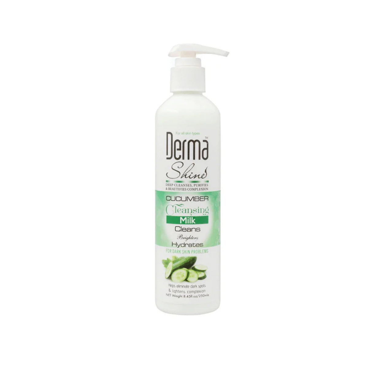 Derma Shine - Cleansing Milk With Cucumber - 250ml