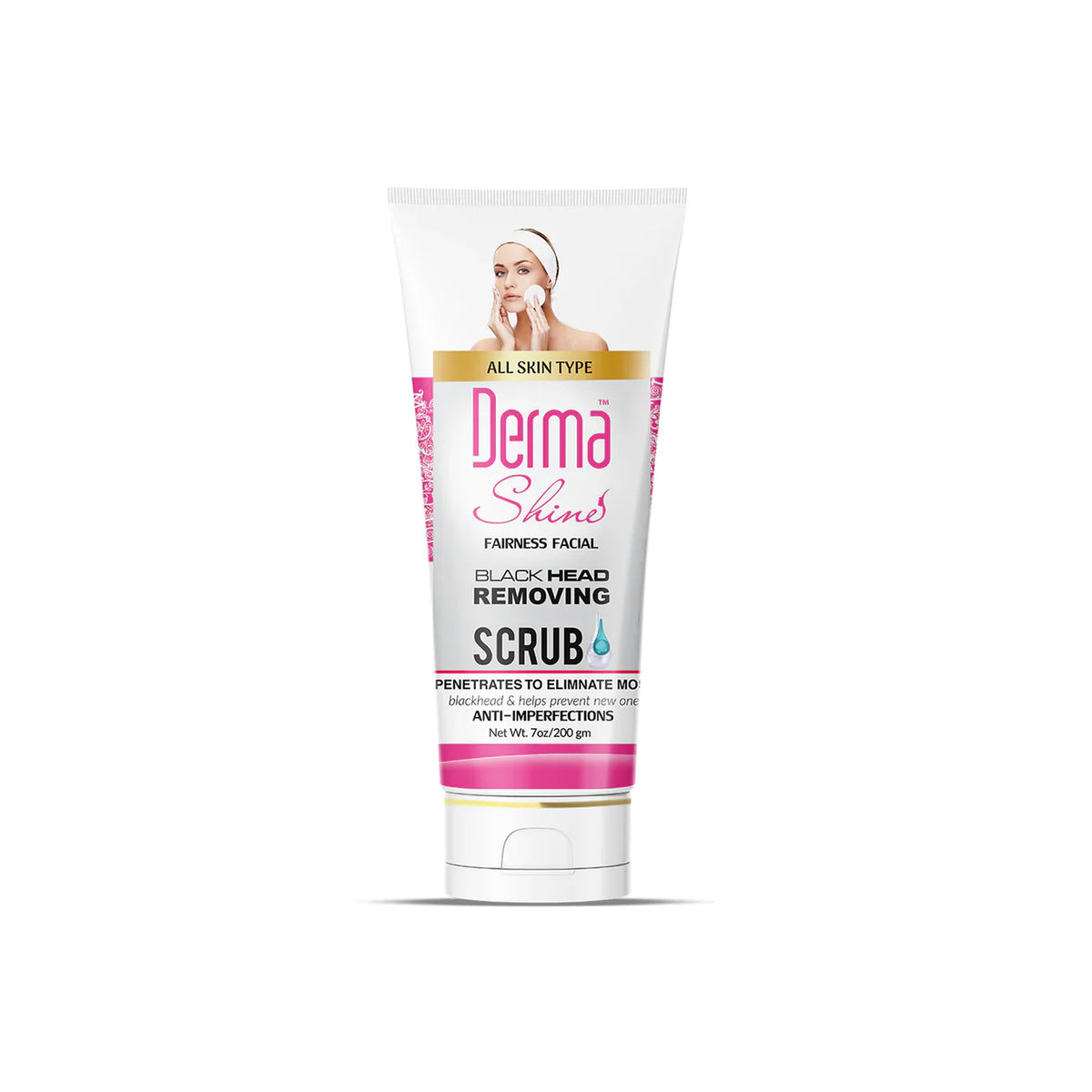 Derma Shine - Fairness Facial Black Head Removing Scrub - 200gm