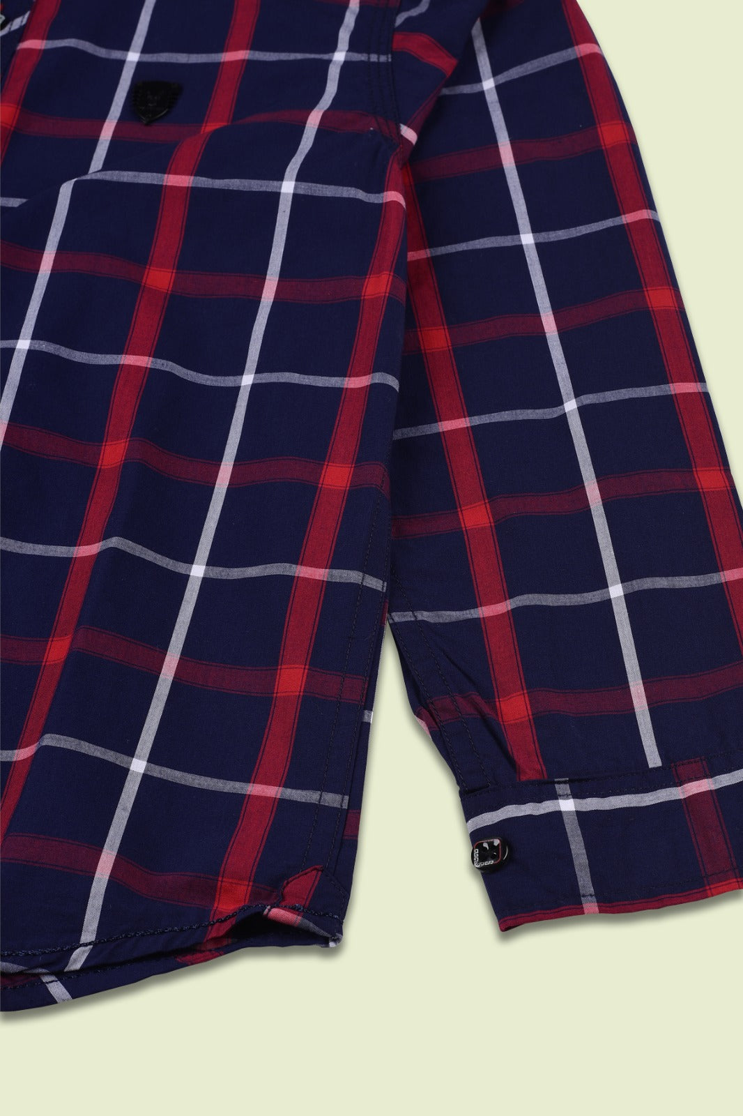 Red Blue Checkered Shirt  for Boys
