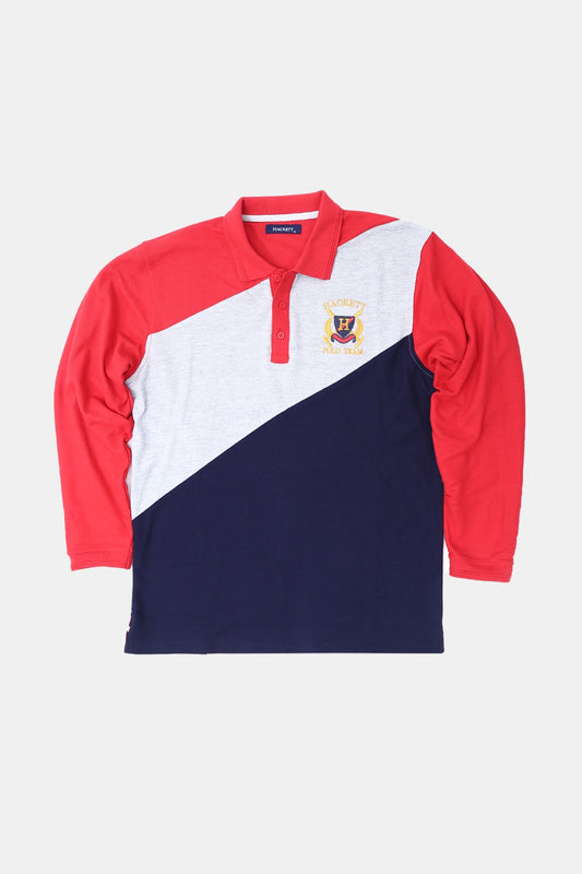 Multi Color striped Full Sleeves Polo