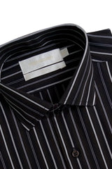 Black and White Stripped formal Shirt (Elite Edition)