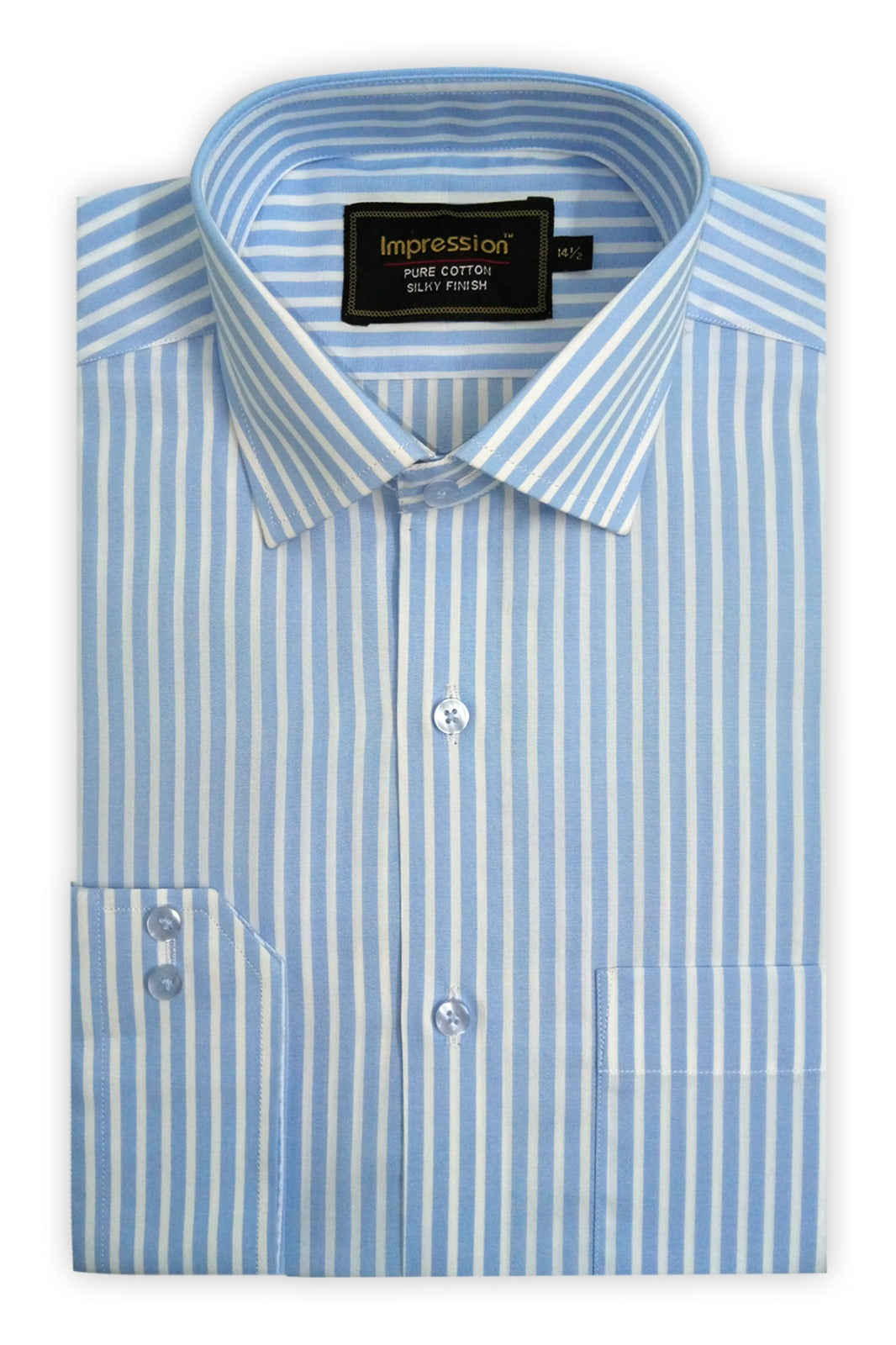 Blue and White Lining Dress Shirt – Final Choice