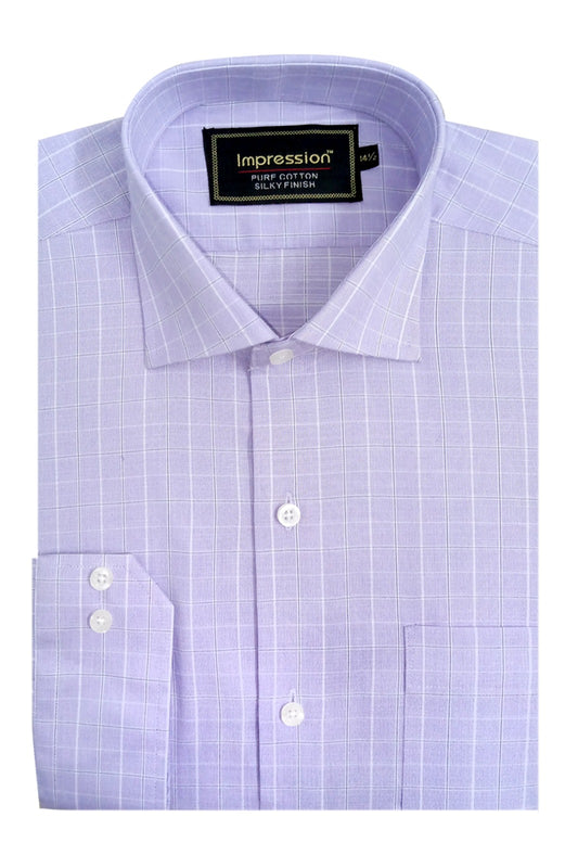 Purple Checkered dress Shirt
