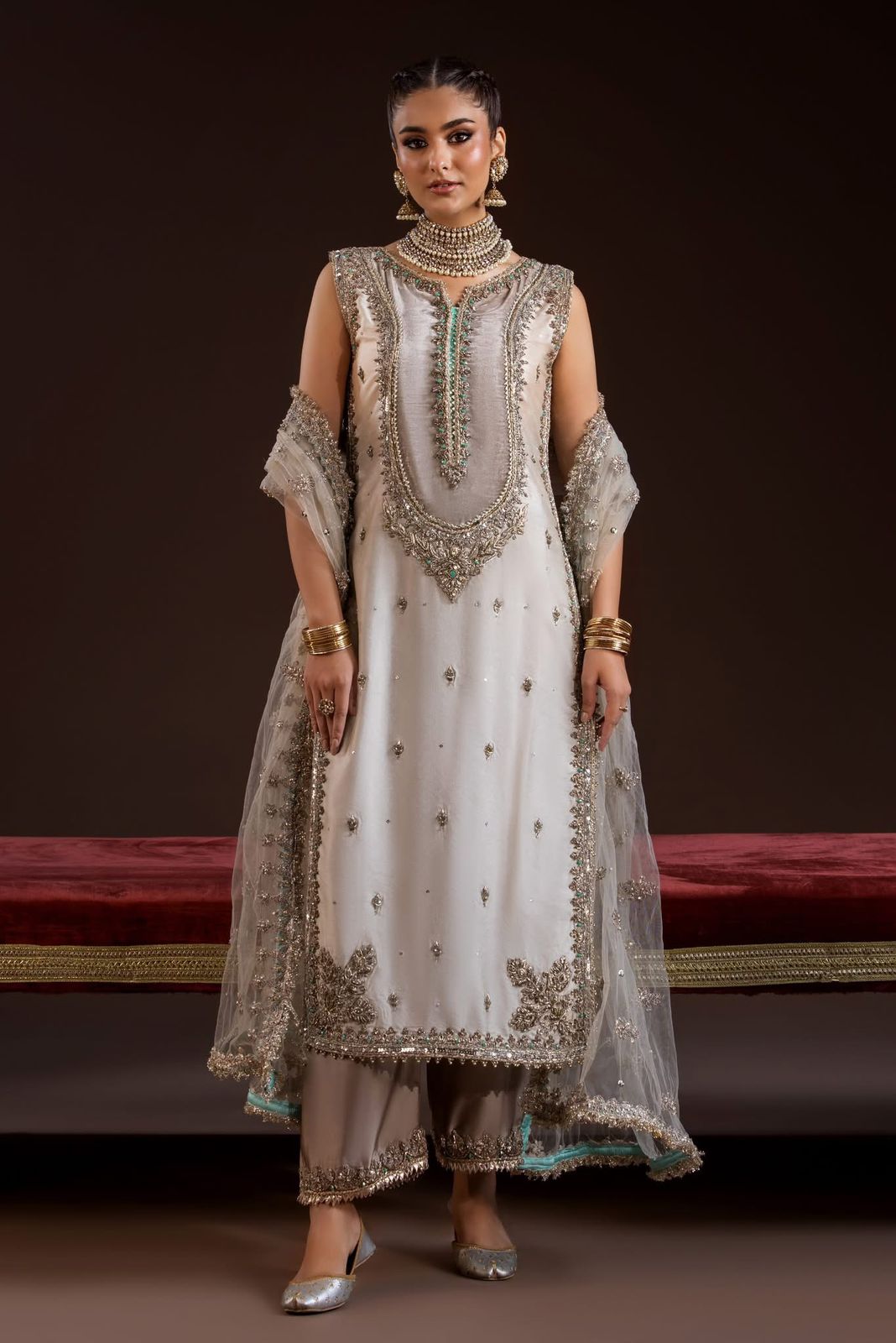 Khuda Baksh - P-278 - 3 Piece Ready to Wear Suit